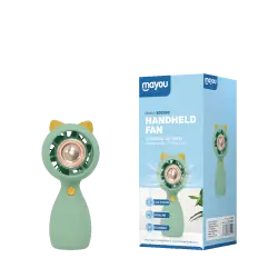 MAYOU ΑΝΕΜΙΣΤΗΡΑΣ ΧΕΙΡΟΣ ΕΠΑΝΑΦΟΡΤΙΖΟΜΕΝΟΣ 300mAh 5V/0.5A MICRO USB ΠΡΑΣΙΝΟΣ