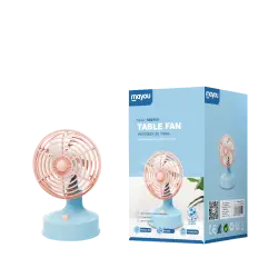 MAYOU ΑΝΕΜΙΣΤΗΡΑΣ ΕΠΙΤΡΑΠΕΖΙΟΣ ΕΠΑΝΑΦΟΡΤΙΖΟΜΕΝΟΣ 300mAh 5V/0.5A MICRO USB ΡΟΖ