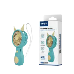MAYOU ΑΝΕΜΙΣΤΗΡΑΣ ΧΕΙΡΟΣ ΕΠΑΝΑΦΟΡΤΙΖΟΜΕΝΟΣ 400mAh 5V/0.5A TYPE C ΓΑΛΑΖΙΟ