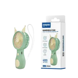 MAYOU ΑΝΕΜΙΣΤΗΡΑΣ ΧΕΙΡΟΣ ΕΠΑΝΑΦΟΡΤΙΖΟΜΕΝΟΣ 400mAh 5V/0.5A TYPE C ΠΡΑΣΙΝΟ