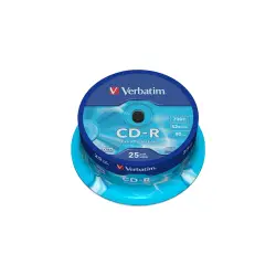 VERBATIM CD-R 700MB 52X CB 25 ΤΕΜΑΧΙΑ (Το προιόν πωλείται σε μεμονωμένα τεμάχια του ενός)