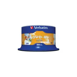 VERBATIM DVD-R PRINTABLE 4.7GB 16X CB  (Το προιόν πωλείται σε μεμονωμένα τεμάχια του ενός)