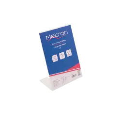 METRON ΣΤΑΝΤ ΕΝΤΥΠΩΝ ΚΑΘΕΤΟ ΜΕ ΚΛΙΣΗ L-SHAPE ΠΛΕΞΙΓΚΛΑΣ Α6