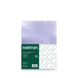 METRON ΕΞΩΦΥΛΛΟ ΒΙΒΛΙΟΔΕΣΙΑΣ PVC Α4 240mic ΔΙΑΦΑΝΟ 100 ΤΕΜΑΧΙΑ (Το προιόν πωλείται σε μεμονωμένα τεμάχια του ενός)