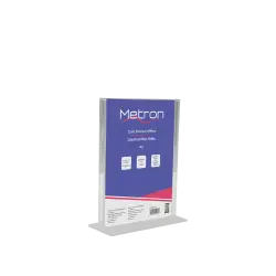 METRON ΣΤΑΝΤ ΕΝΤΥΠΩΝ ΚΑΘΕΤΟ ΔΙΠΛΗΣ ΟΨΗΣ T-SHAPE ΠΛΕΞΙΓΚΛΑΣ Α5
