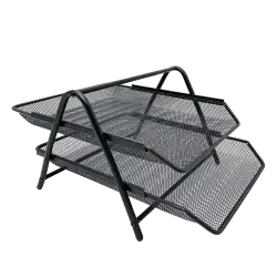 METRON ΔΙΣΚΟΣ ΓΡΑΦΕΙΟΥ ΔΙΠΛΟΣ ΜΕΤΑΛΛΙΚΟΣ 29.5x35.5x20.5cm ΜΑΥΡΟ