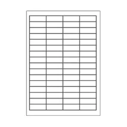 SOREX ΕΤΙΚΕΤΕΣ ΑΥΤΟΚΟΛΛΗΤΕΣ ΓΙΑ ΕΚΤΥΠΩΤΗ A4 4x16 48.5x16.9mm 100 ΦΥΛΛΑ