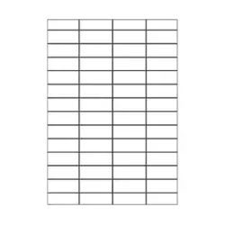 SOREX ΕΤΙΚΕΤΕΣ ΑΥΤΟΚΟΛΛΗΤΕΣ ΓΙΑ ΕΚΤΥΠΩΤΗ A4 4x14 52.5x21.2mm 100 ΦΥΛΛΑ