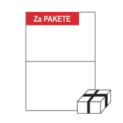 SOREX ΕΤΙΚΕΤΕΣ ΑΥΤΟΚΟΛΛΗΤΕΣ ΓΙΑ ΕΚΤΥΠΩΤΗ A4  2/ΦΥΛΛΟ 210x148mm 100 ΦΥΛΛΑ