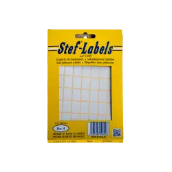 STEF ΕΤΙΚΕΤΕΣ ΑΥΤΟΚΟΛΛΗΤΕΣ 12x19mm 56/ΦΥΛΛΟ ΛΕΥΚΕΣ 40 ΦΥΛΛΑ