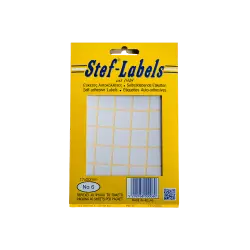 STEF ΕΤΙΚΕΤΕΣ ΑΥΤΟΚΟΛΛΗΤΕΣ 17x20mm 35/ΦΥΛΛΟ ΛΕΥΚΕΣ 40 ΦΥΛΛΑ