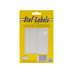STEF ΕΤΙΚΕΤΕΣ ΑΥΤΟΚΟΛΛΗΤΕΣ 24x32mm 20/ΦΥΛΛΟ ΛΕΥΚΕΣ 40 ΦΥΛΛΑ