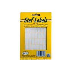 STEF ΕΤΙΚΕΤΕΣ ΑΥΤΟΚΟΛΛΗΤΕΣ 9x23mm 54/ΦΥΛΛΟ ΛΕΥΚΕΣ 40 ΦΥΛΛΑ