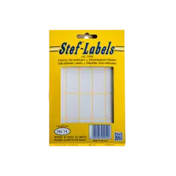 STEF ΕΤΙΚΕΤΕΣ ΑΥΤΟΚΟΛΛΗΤΕΣ 19x40mm 20/ΦΥΛΛΟ ΛΕΥΚΕΣ 40 ΦΥΛΛΑ