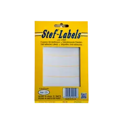 STEF ΕΤΙΚΕΤΕΣ ΑΥΤΟΚΟΛΛΗΤΕΣ 100x23mm 6/ΦΥΛΛΟ ΛΕΥΚΕΣ 40 ΦΥΛΛΑ