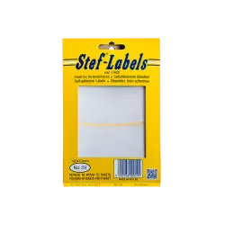 STEF ΕΤΙΚΕΤΕΣ ΑΥΤΟΚΟΛΛΗΤΕΣ 100x70mm 2/ΦΥΛΛΟ ΛΕΥΚΕΣ 40 ΦΥΛΛΑ