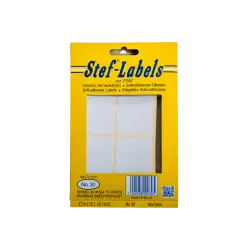 STEF ΕΤΙΚΕΤΕΣ ΑΥΤΟΚΟΛΛΗΤΕΣ 40x72mm 4/ΦΥΛΛΟ ΛΕΥΚΕΣ 40 ΦΥΛΛΑ