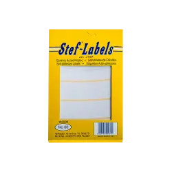 STEF ΕΤΙΚΕΤΕΣ ΑΥΤΟΚΟΛΛΗΤΕΣ 100x30mm 5/ΦΥΛΛΟ ΛΕΥΚΕΣ 40 ΦΥΛΛΑ