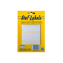 STEF ΕΤΙΚΕΤΕΣ ΑΥΤΟΚΟΛΛΗΤΕΣ 100x38mm 4/ΦΥΛΛΟ ΛΕΥΚΕΣ 40 ΦΥΛΛΑ