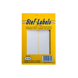 STEF ΕΤΙΚΕΤΕΣ ΑΥΤΟΚΟΛΛΗΤΕΣ 50x146mm 6/ΦΥΛΛΟ ΛΕΥΚΕΣ 40 ΦΥΛΛΑ