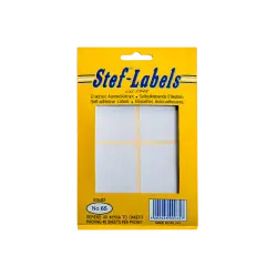 STEF ΕΤΙΚΕΤΕΣ ΑΥΤΟΚΟΛΛΗΤΕΣ 53x82mm 4/ΦΥΛΛΟ ΛΕΥΚΕΣ 40 ΦΥΛΛΑ