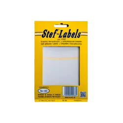 STEF ΕΤΙΚΕΤΕΣ ΑΥΤΟΚΟΛΛΗΤΕΣ 104x80mm 2/ΦΥΛΛΟ ΛΕΥΚΕΣ 40 ΦΥΛΛΑ