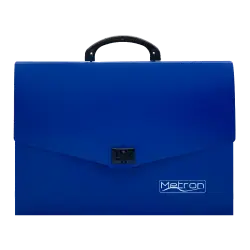 METRON ΤΣΑΝΤΑ ΣΧΕΔΙΟΥ 26x35x5cm ΜΠΛΕ
