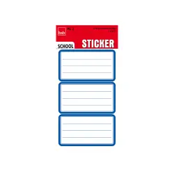 BSB ΕΤΙΚΕΤΕΣ ΣΧΟΛΙΚΕΣ ΚΛΑΣΙΚΕΣ 5 ΦΥΛΛΑ 7.8x12.5cm ΜΠΛΕ