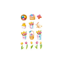 BSB ΑΥΤΟΚΟΛΛΗΤΑ BLISTER 3 ΦΥΛΛΑ 7.8x12.5cm ΠΑΣΧΑ ΛΑΓΟΥΔΑΚΙΑ