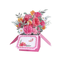 ORIGAMO ΚΑΡΤΑ ΕΥΧΕΤΗΡΙΑ FLOBOX ΛΟΥΛΟΥΔΙΑ ΟΝΕΙΡΟ 22.3x26cm FLOREVER