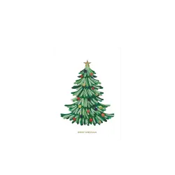 ORIGAMO ΚΑΡΤΑ ΕΥΧΕΤΗΡΙΑ QUILLING ΧΡΙΣΤΟΥΓΕΝΝΙΑΤΙΚΟ ΔΕΝΤΡΟ 18.5x14cm FILIGRANA