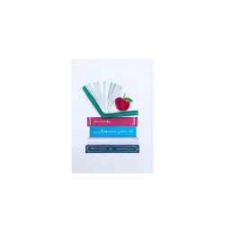 ORIGAMO ΚΑΡΤΑ ΕΥΧΕΤΗΡΙΑ MINI QUILLING ΒΙΒΛΙΑ 10x7.8cm FILIGRANA