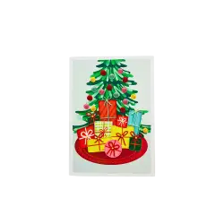 ORIGAMO ΚΑΡΤΑ ΕΥΧΕΤΗΡΙΑ QUILLING ΔΩΡΑ ΚΑΤΩ ΑΠΟ ΤΟ ΔΕΝΤΡΟ 18.5x14cm FILIGRANA