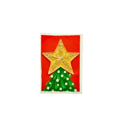 ORIGAMO ΚΑΡΤΑ ΕΥΧΕΤΗΡΙΑ MINI QUILLING ΧΡΙΣΤΟΥΓΕΝΝΙΑΤΙΚΟ ΑΣΤΕΡΙ 10x7.8cm FILIGRANA