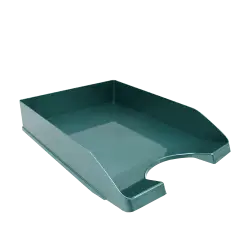 METRON ΔΙΣΚΟΣ ΓΡΑΦΕΙΟΥ ΠΛΑΣΤΙΚΟΣ 26x35x6.5cm ΜΕΤΑΛΛΙΚΟ ΠΡΑΣΙΝΟ