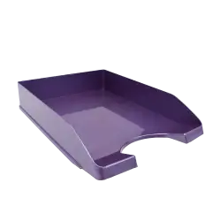 METRON ΔΙΣΚΟΣ ΓΡΑΦΕΙΟΥ ΠΛΑΣΤΙΚΟΣ 26x35x6.5cm ΜΕΤΑΛΛΙΚΟ ΜΩΒ