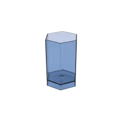 METRON ΜΟΛΥΒΟΘΗΚΗ ΠΟΛΥΓΩΝΗ ΔΙΑΦΑΝΗ ΜΠΛΕ