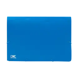 DATA KING ΦΑΚΕΛΟΣ ΛΑΣΤΙΧΟ Α4 12 ΘΕΣΕΩΝ ΜΠΛΕ