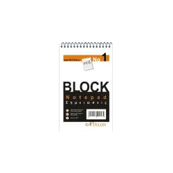 NTELON ΜΠΛΟΚ ΣΠΙΡΑΛ ΡΙΓΕ Νο1 50 ΦΥΛΛΑ 7.5x12.5cm 20 ΤΕΜΑΧΙΑ (Το προιόν πωλείται σε μεμονωμένα τεμάχια του ενός)