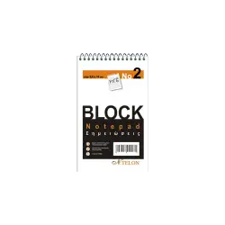 NTELON ΜΠΛΟΚ ΣΠΙΡΑΛ ΡΙΓΕ Νο2 50 ΦΥΛΛΑ 9.5x14cm 20 ΤΕΜΑΧΙΑ (Το προιόν πωλείται σε μεμονωμένα τεμάχια του ενός)