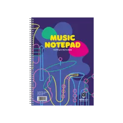 SALKO ΤΕΤΡΑΔΙΟ ΜΟΥΣΙΚΗΣ ΣΠΙΡΑΛ 40 ΦΥΛΛΑ 21x29cm 10 ΤΕΜΑΧΙΑ (Το προιόν πωλείται σε μεμονωμένα τεμάχια του ενός)