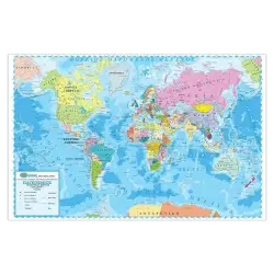 ΧΑΡΤΗΣ ΠΛΑΣΤΙΚΟΠΟΙΗΜΕΝΟΣ ΠΑΓΚΟΣΜΙΟΣ 68x44cm