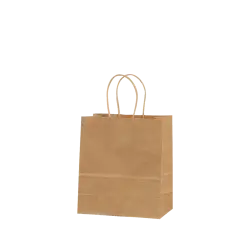 METRON ΤΣΑΝΤΑ ΣΥΣΚΕΥΑΣΙΑΣ ΧΑΡΤΙΝΗ ΚΡΑΦΤ 26x31x10cm ΣΤΡΙΦΤΗ ΛΑΒΗ 120gsm ΚΑΦΕ  (Το προιόν πωλείται σε μεμονωμένα τεμάχια του ενός)