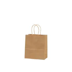 METRON ΤΣΑΝΤΑ ΣΥΣΚΕΥΑΣΙΑΣ ΧΑΡΤΙΝΗ ΚΡΑΦΤ 20x24x10cm ΣΤΡΙΦΤΗ ΛΑΒΗ 120gsm ΚΑΦΕ  (Το προιόν πωλείται σε μεμονωμένα τεμάχια του ενός)