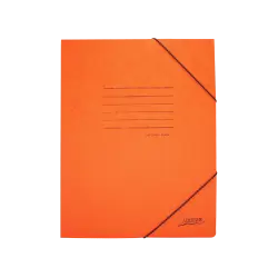 LEIZER ΝΤΟΣΙΕ ΜΕ ΛΑΣΤΙΧΟ ΠΡΕΣΠΑΝ ΓΡΑΜΜΕΣ 26x34cm ΠΟΡΤΟΚΑΛΙ 50 ΤΕΜΑΧΙΑ (Το προιόν πωλείται σε μεμονωμένα τεμάχια του ενός)