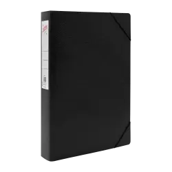 LEIZER ΚΟΥΤΙ ΜΕ ΛΑΣΤΙΧΟ FIBER 25x35x5cm ΜΑΥΡΟ