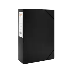 LEIZER ΚΟΥΤΙ ΜΕ ΛΑΣΤΙΧΟ FIBER 25x35x8cm ΜΑΥΡΟ