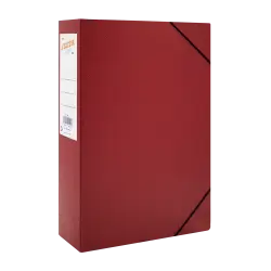 LEIZER ΚΟΥΤΙ ΜΕ ΛΑΣΤΙΧΟ FIBER 25x35x8cm ΜΠΟΡΝΤΩ