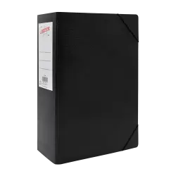 LEIZER ΚΟΥΤΙ ΜΕ ΛΑΣΤΙΧΟ FIBER 25x35x11cm ΜΑΥΡΟ