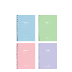 METRON NOTE ΤΕΤΡΑΔΙΟ ΡΙΓΕ 60 ΦΥΛΛΑ 2 ΘΕΜΑΤΑ A4 80gsm ΣΠΙΡΑΛ ΑΣΦΑΛΕΙΑΣ ΠΑΣΤΕΛ (Το προιόν πωλείται σε μεμονωμένα τεμάχια του ενός)
